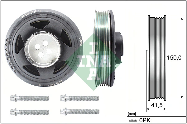 Belt Pulley Set, crankshaft